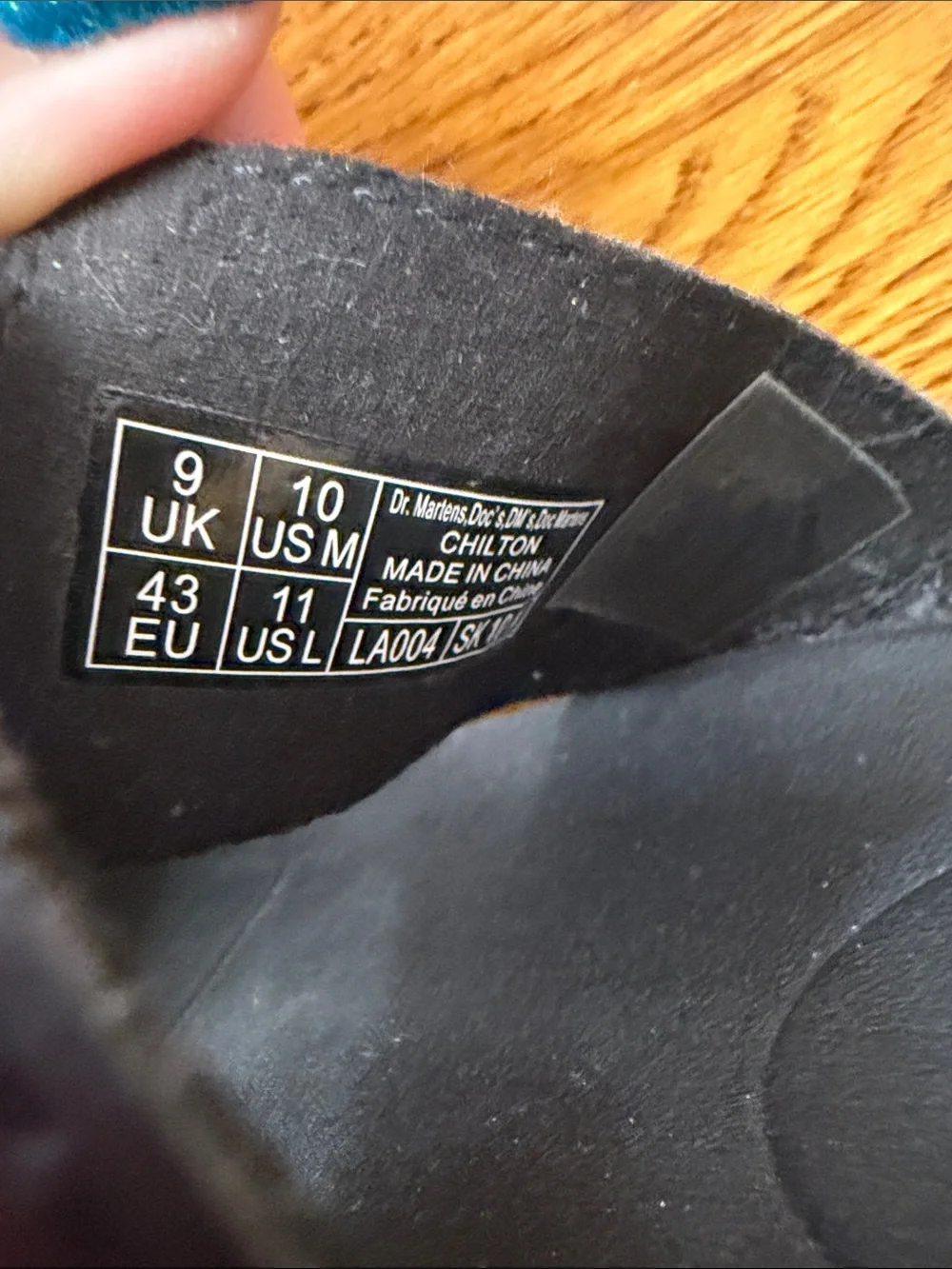 Dr. Martens Black Leather Slide Sandals with Yellow Stitching